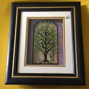 Jean-Pierre Weill original painting vitreograph reverse painted glass 3D ART NY